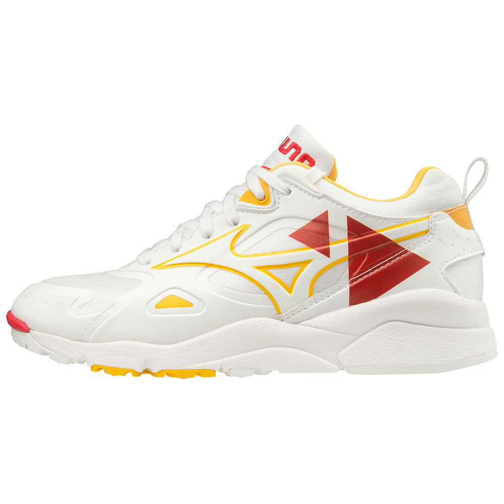 Tênis Mizuno Sky Medal Shape of Time - Homem - Branco/Vermelhas - HTONW7953